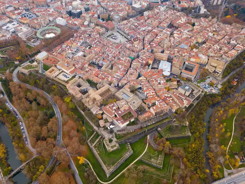 pro vivienda vista aérea Pamplona