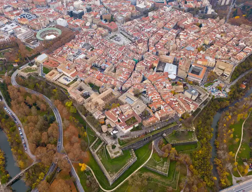 pro vivienda vista aérea Pamplona