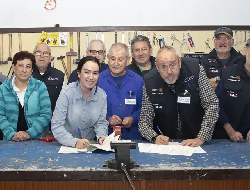 firma convenio asociación el taller