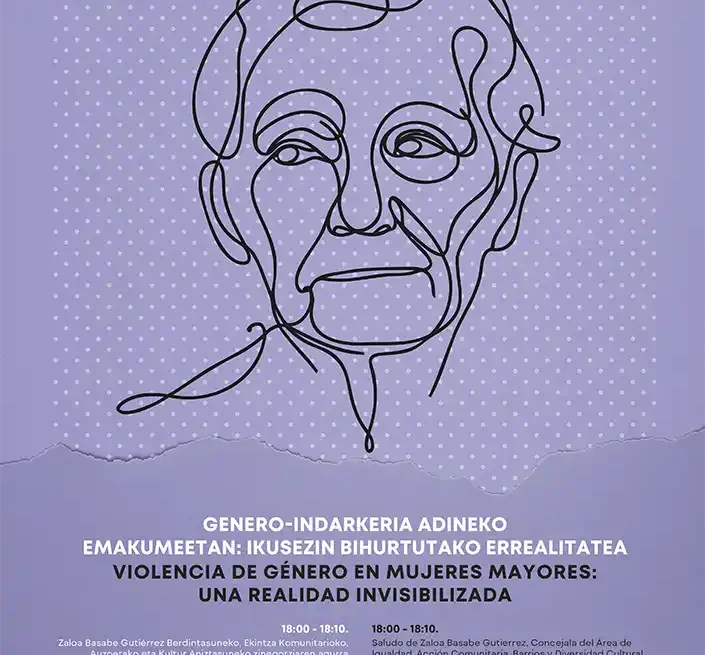 cartel violencia genero personas mayores